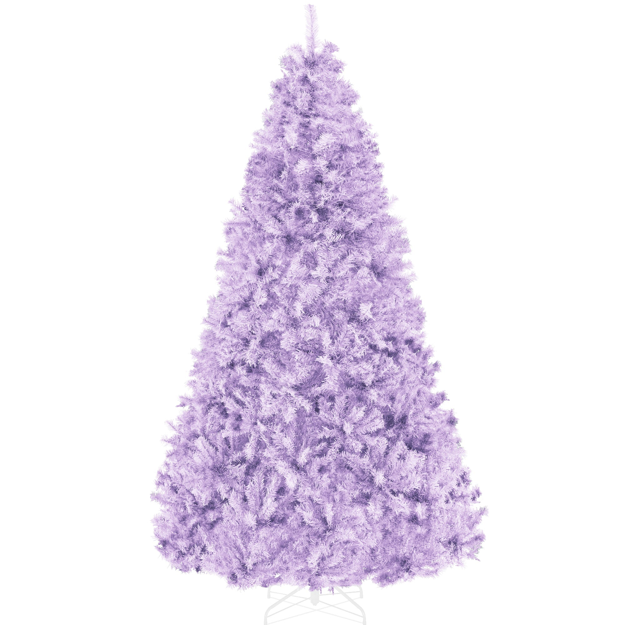 Artificial Lavender Christmas Tree, Unlit Pine Design w/Easy Assembly