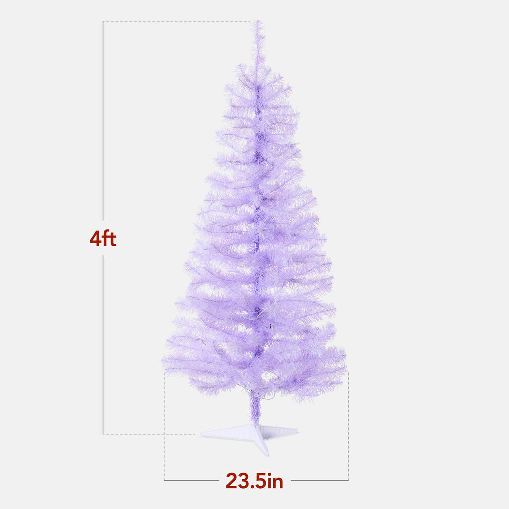 Pre-lit Colorful Mini Spruce Christmas Tree w/ LED Lights - 4ft