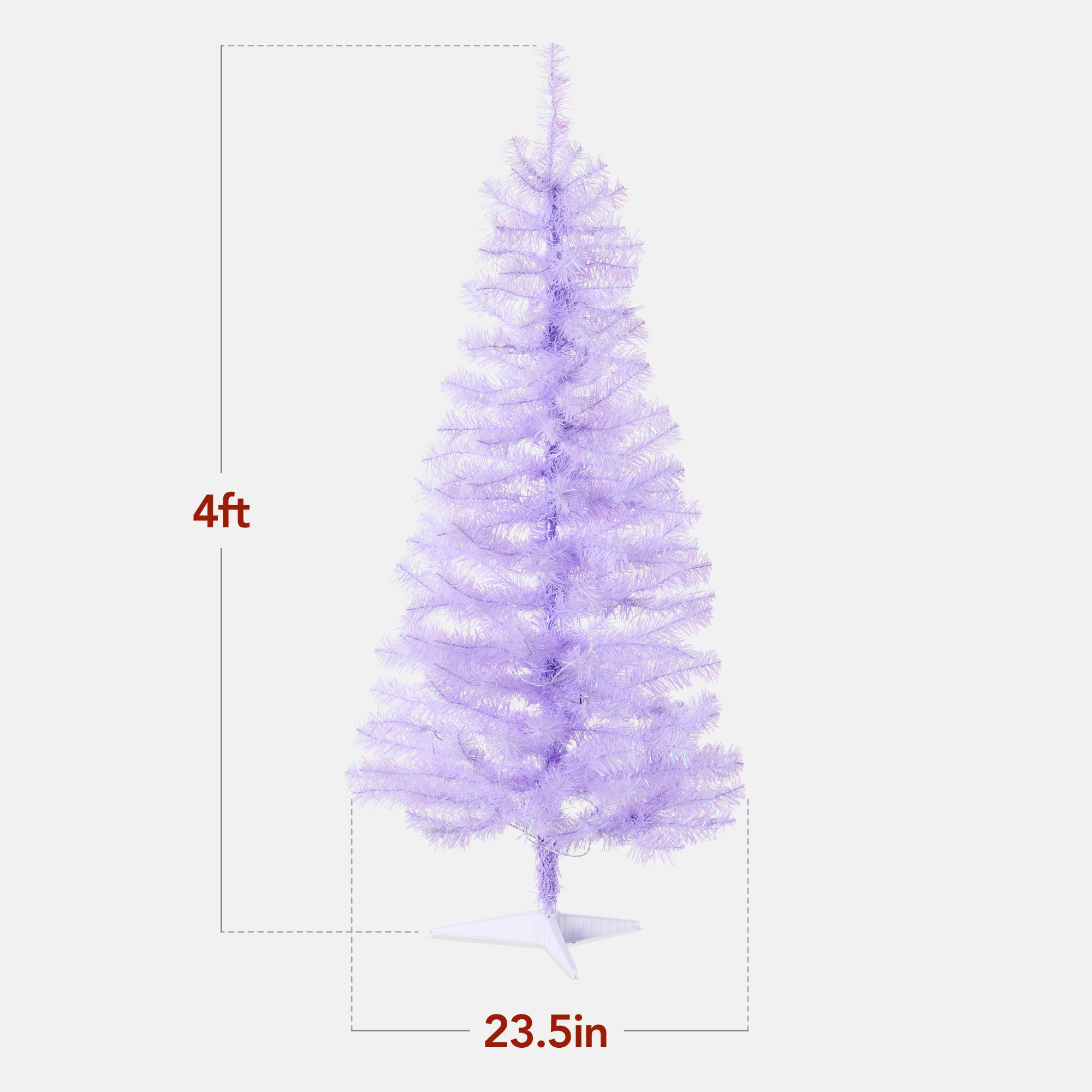 Pre-lit Colorful Mini Spruce Christmas Tree w/ LED Lights - 4ft