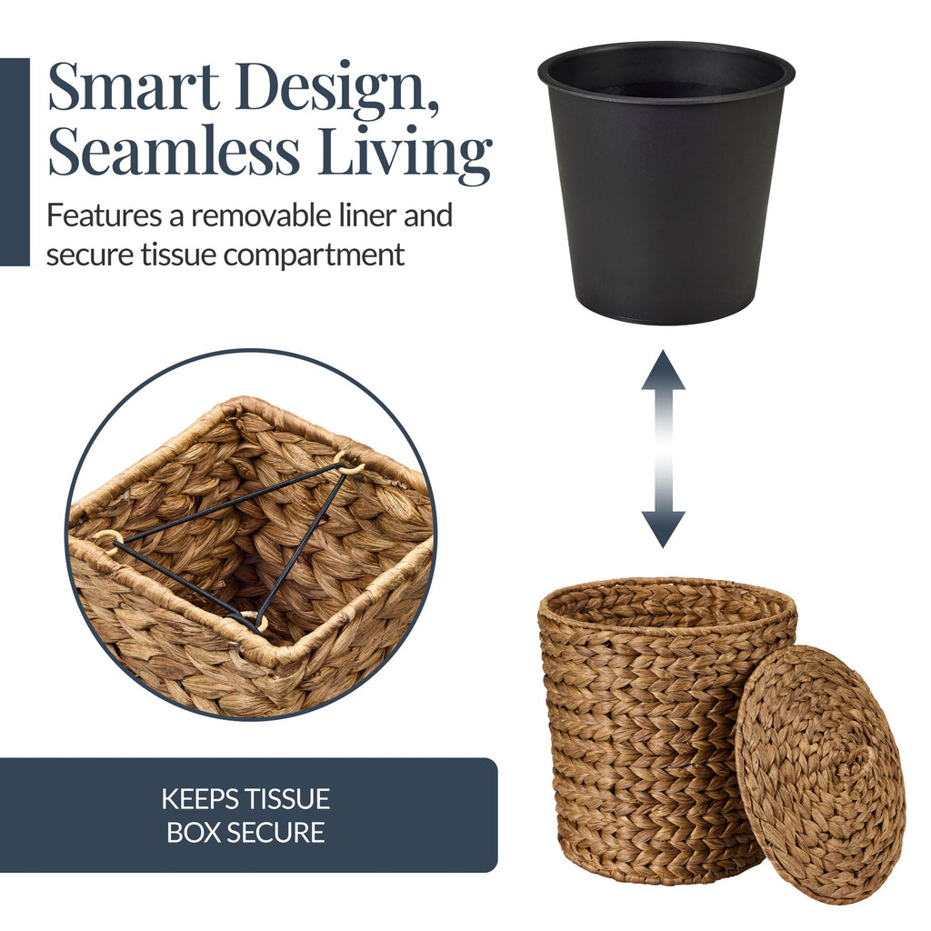 6-Piece Water Hyacinth Bathroom Set