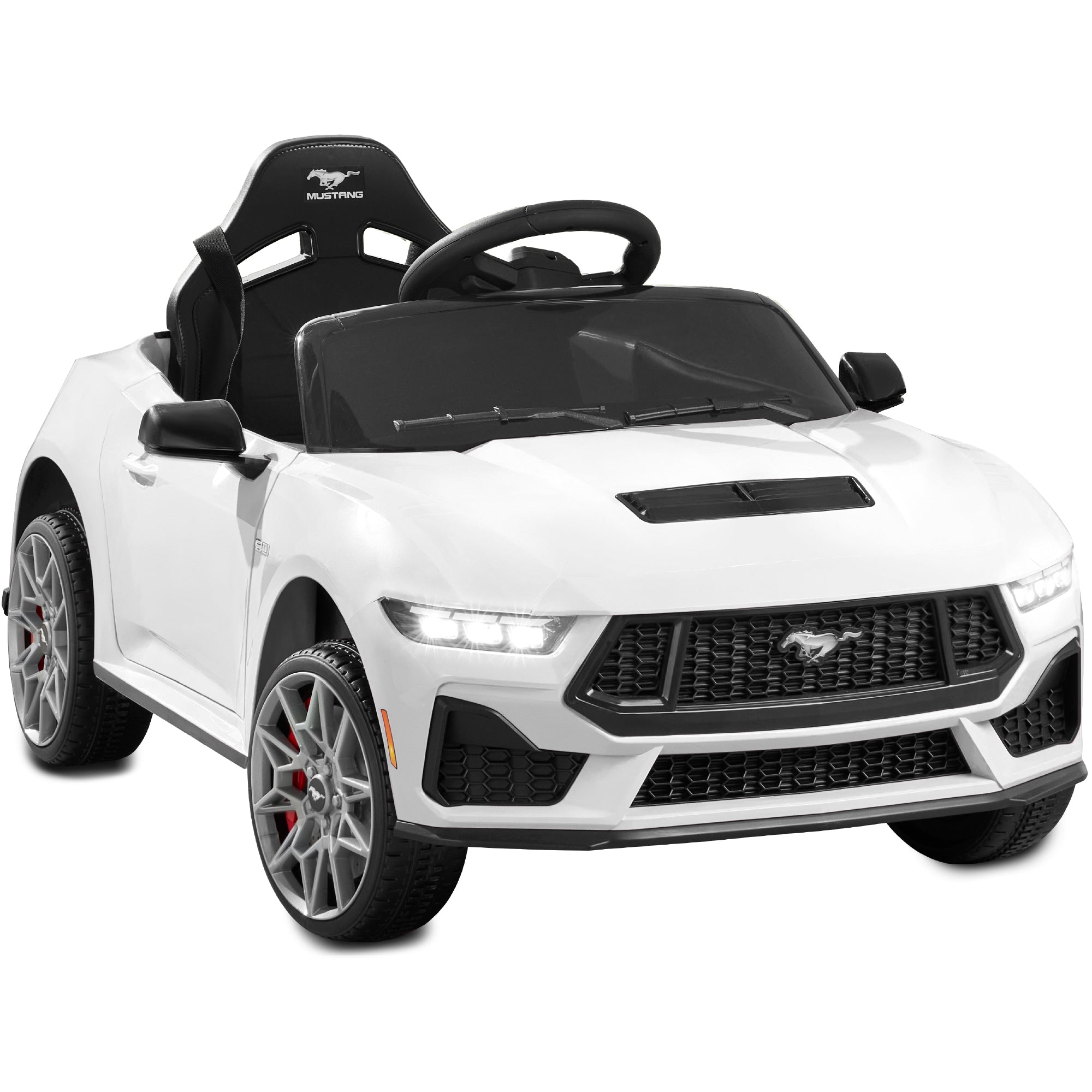 12V Kids Ride-On Car Officially Licensed Ford Mustang w/ Remote, 2 Speeds