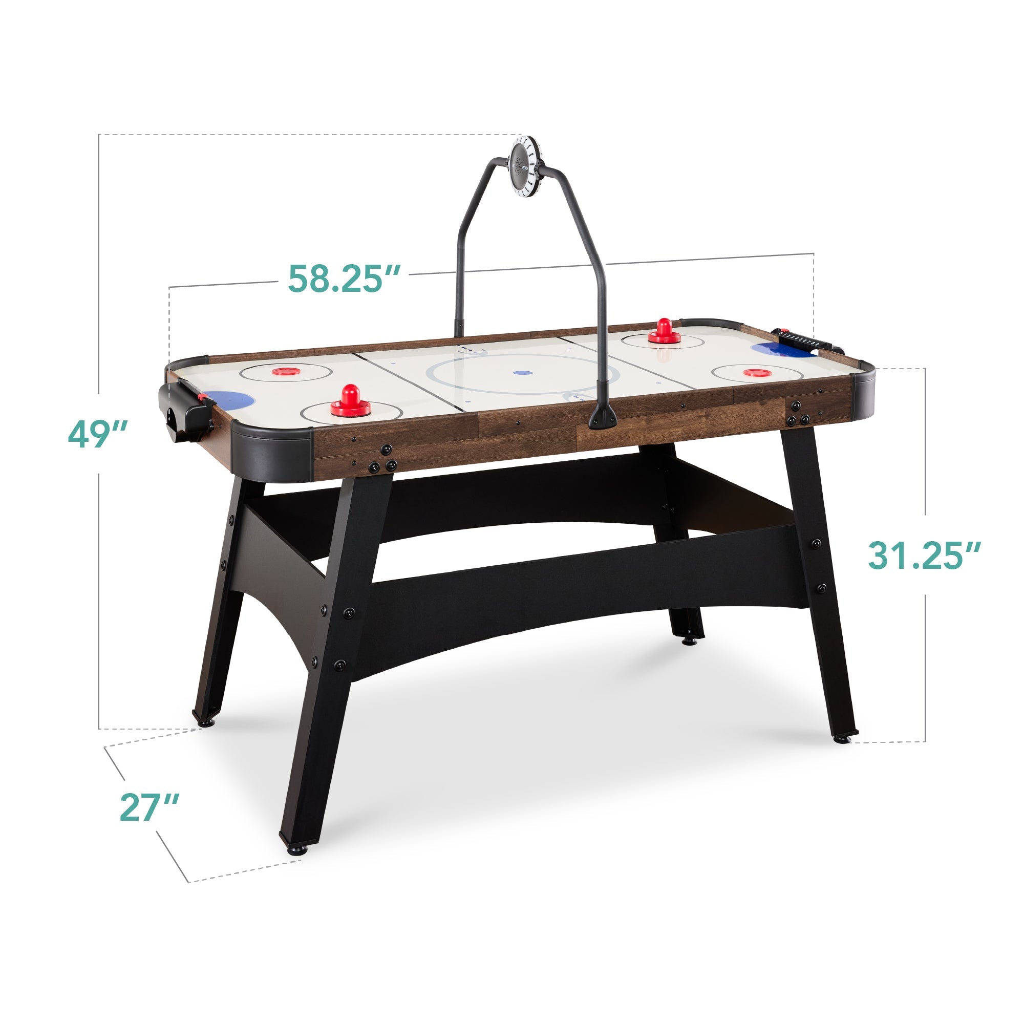 Air Hockey Game Table w/ LED Lights, Scoreboard, Powerful Motor - 54in