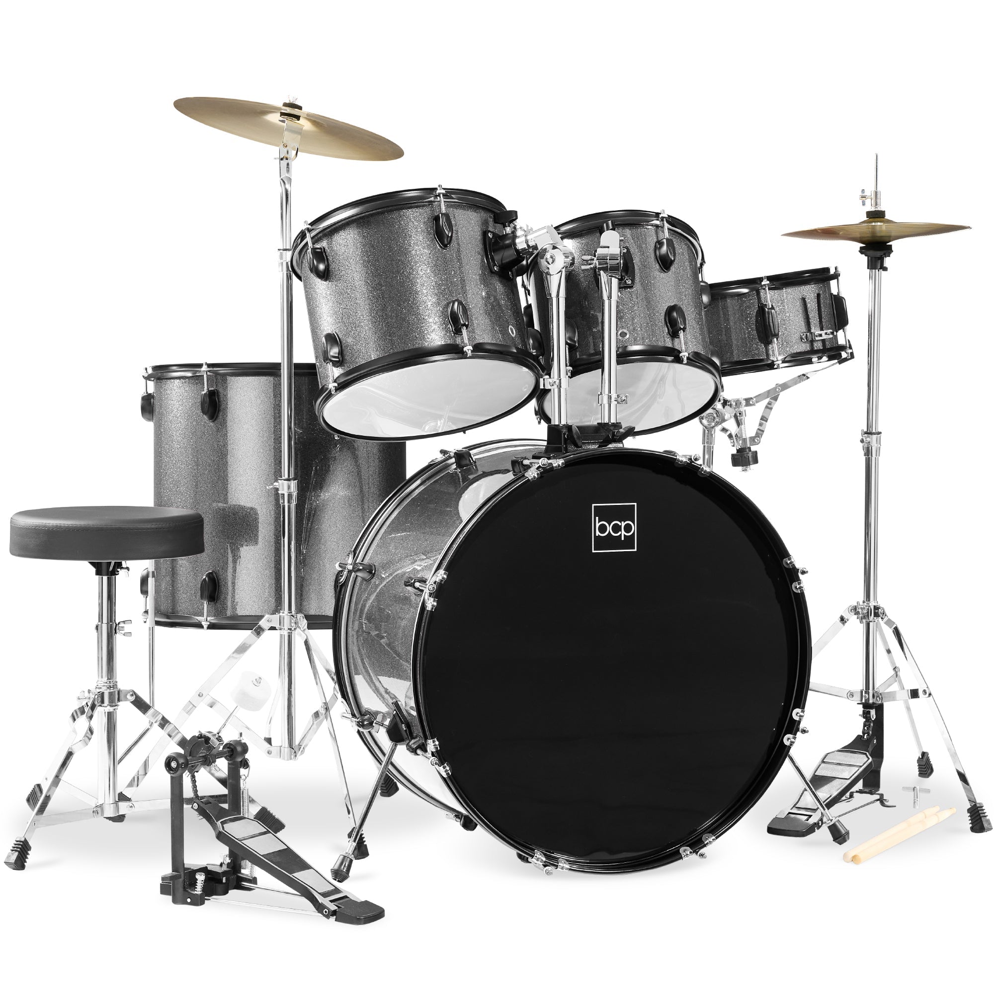 5-Piece Full Size Drum Set For Adults