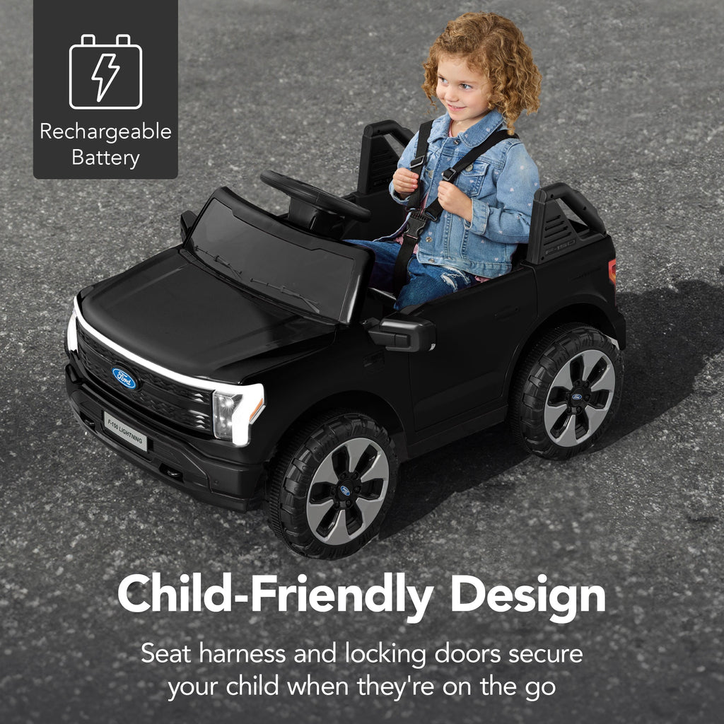 12V Kids Ride On Car Officially Licensed Ford Lightning w/ Remote, 2 Speeds
