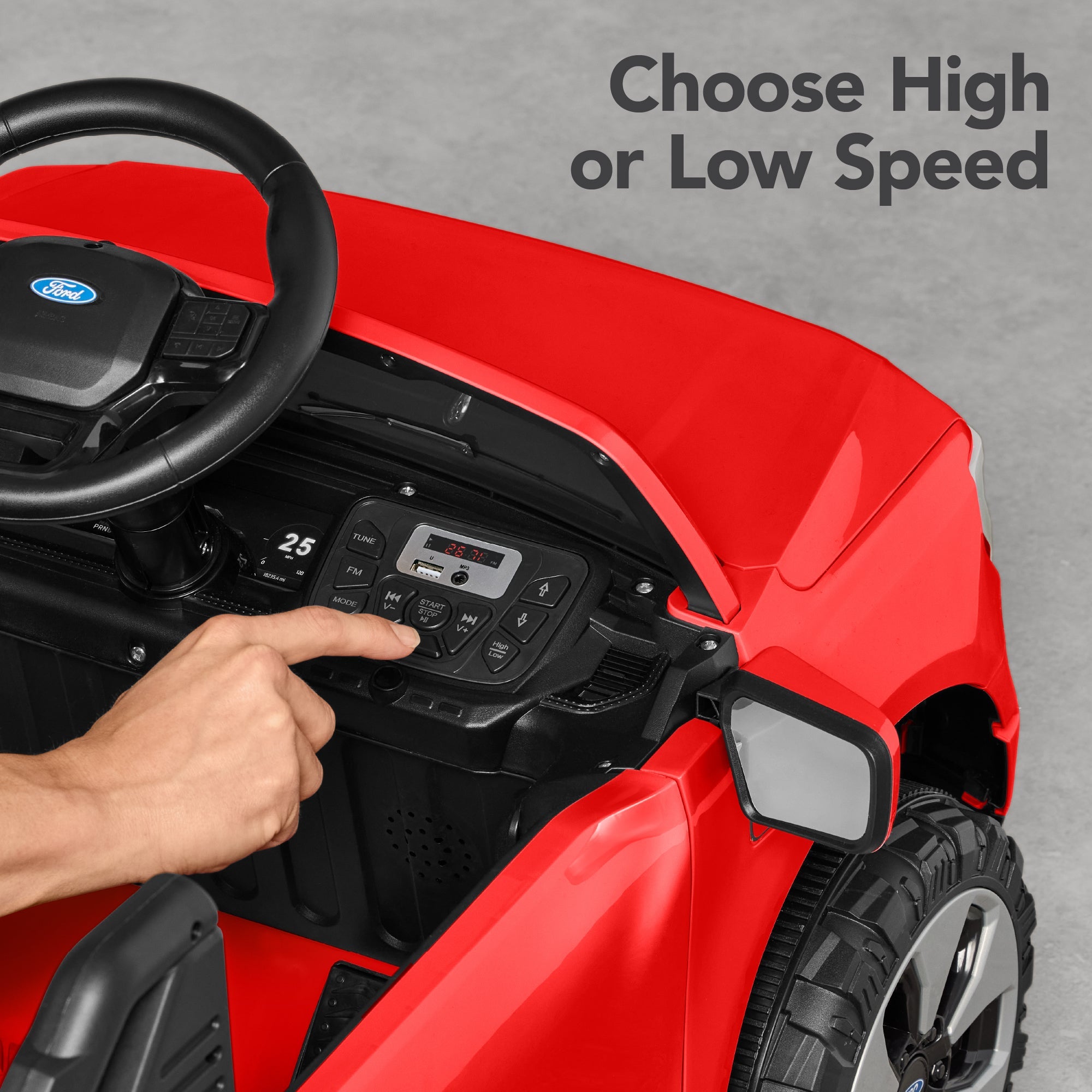 12V Kids Ride On Car Officially Licensed Ford Lightning w/ Remote, 2 Speeds