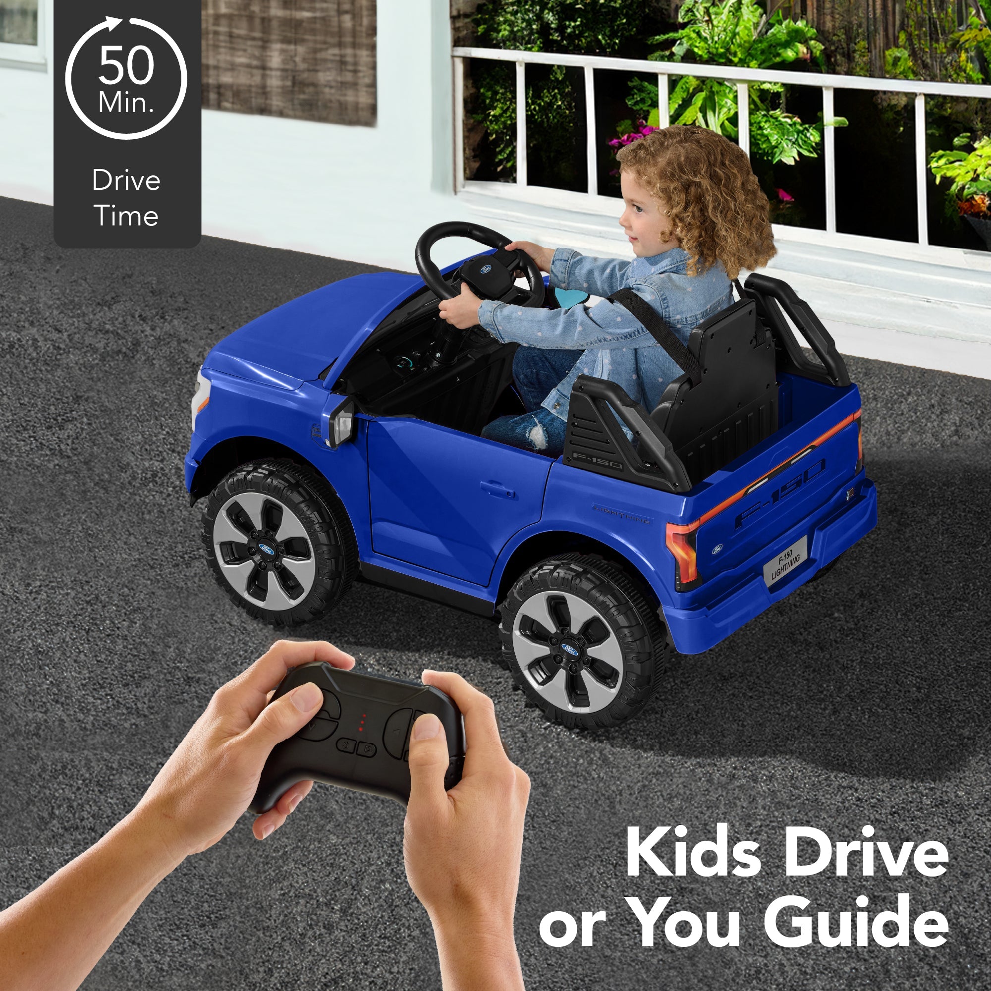 12V Kids Ride On Car Officially Licensed Ford Lightning w/ Remote, 2 Speeds