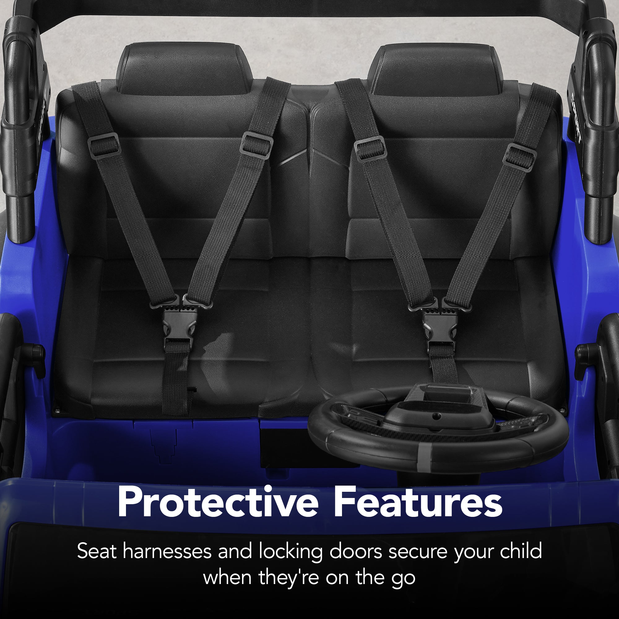 24V 2-Seater Electric Ride-On Car Truck w/ Parent Control, Bluetooth