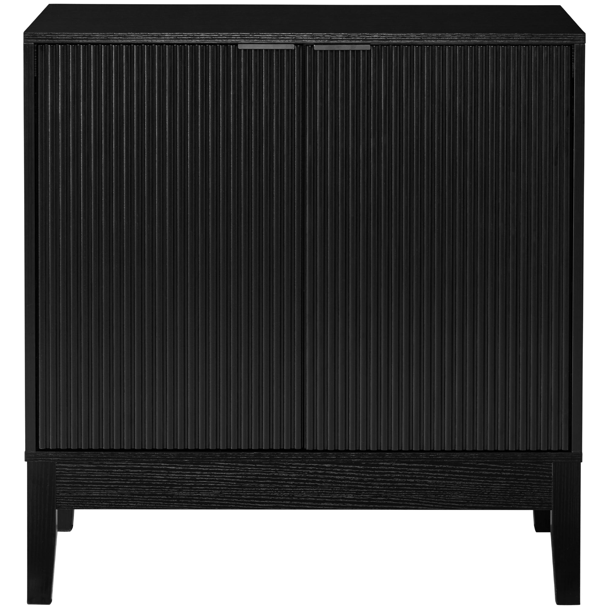 2-Door Reeded Storage Cabinet, Accent Furniture, Sideboard