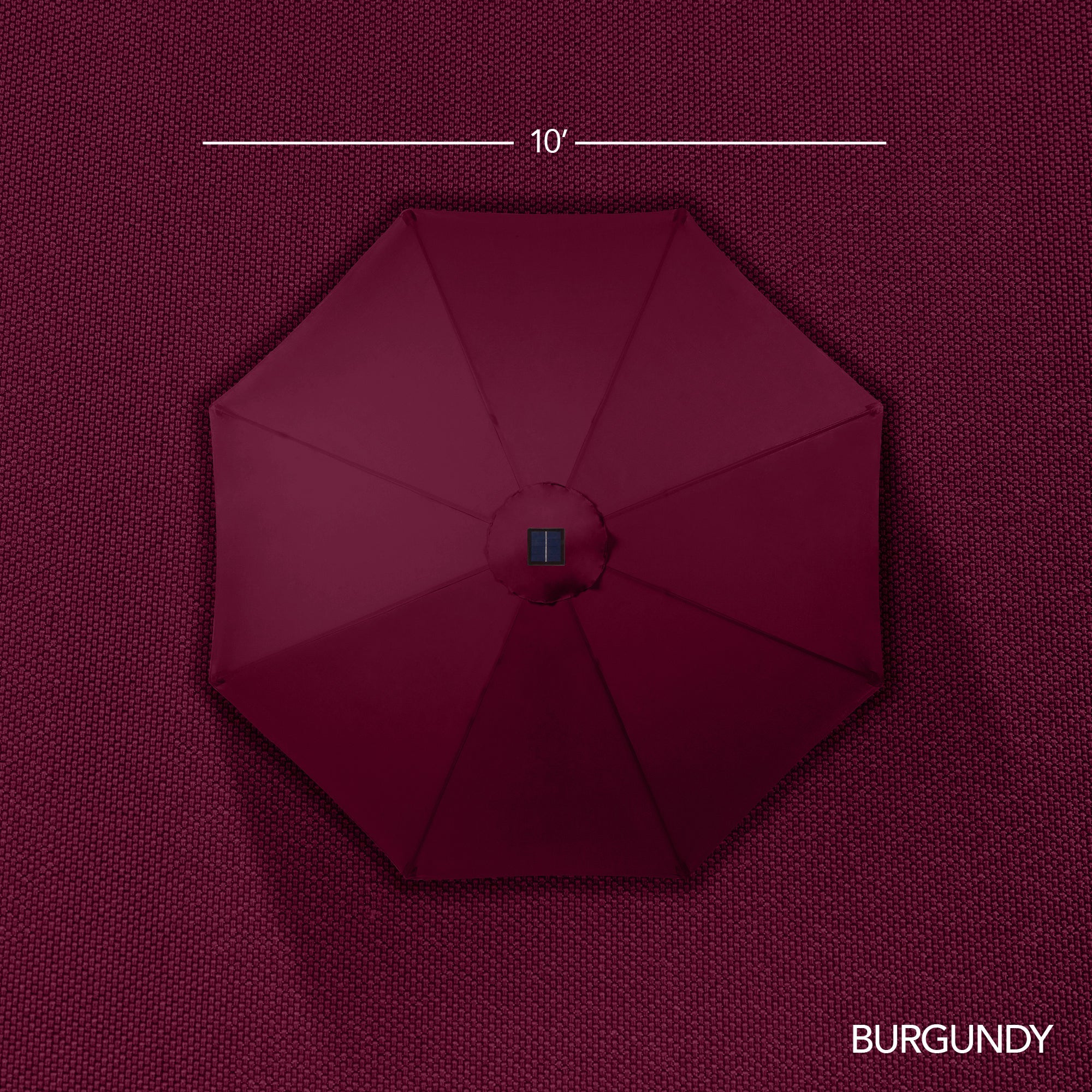 360 LED Rotating Cantilever Offset Patio Umbrella - 10ft