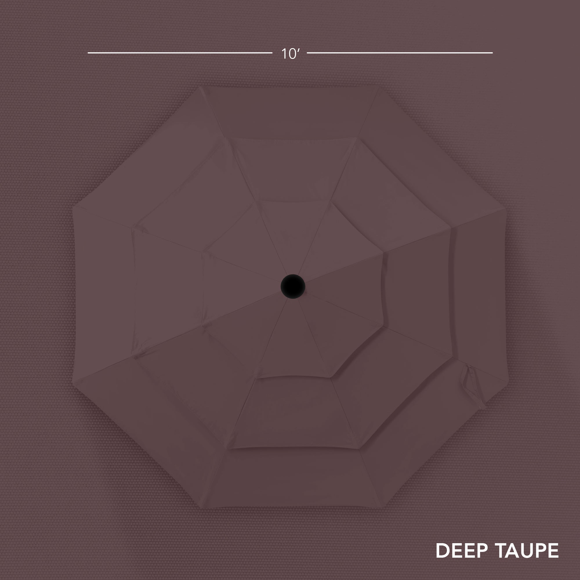 3-Tier Patio Umbrella w/ Tilt Adjustment, Crank - 10ft