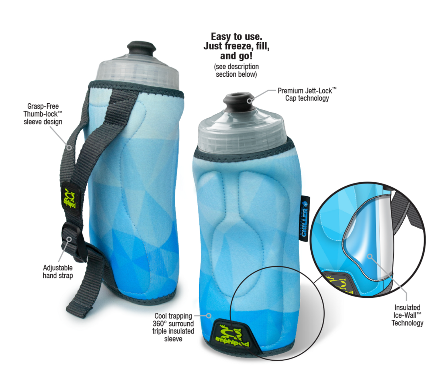 Amphipod Hydraform Chiller™ Handheld - 12 & 20 oz.